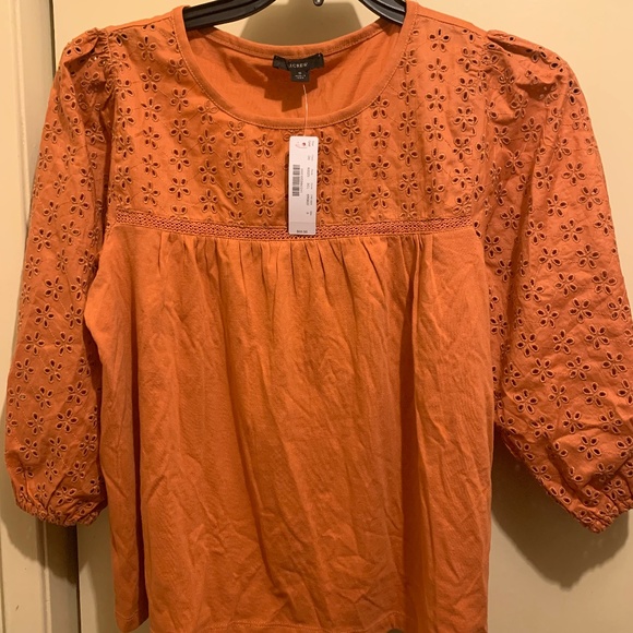 Sold NWT J CREW blouse eyelet - Picture 4 of 6